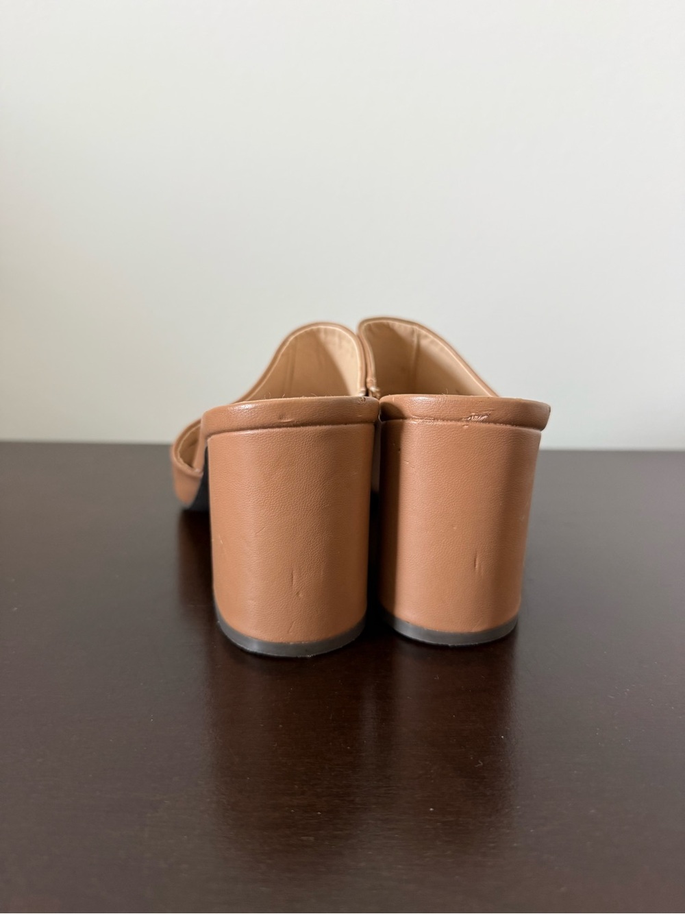 Adrienne Vittadini Camel/Tan Slide Mules size 9 - Picture 6 of 10